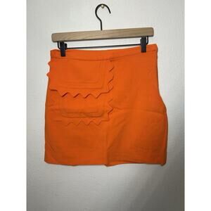 NWT VICTORIA BECKHAM for Target Orange Mini Skirt 2XL